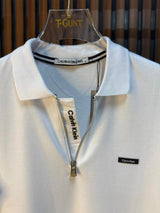 V.D Locaste Calvin Klein Logolu Polo Yaka Uzun Kollu