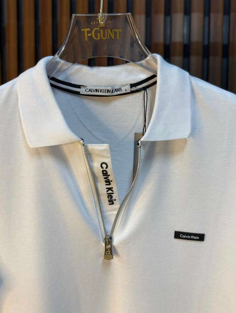 V.D Locaste Calvin Klein Logolu Polo Yaka Uzun Kollu