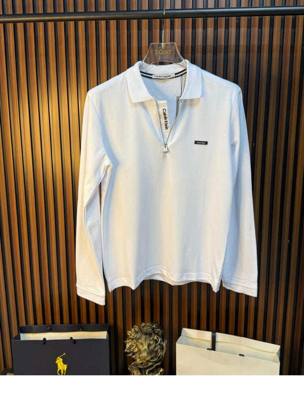 V.D Locaste Calvin Klein Logolu Polo Yaka Uzun Kollu