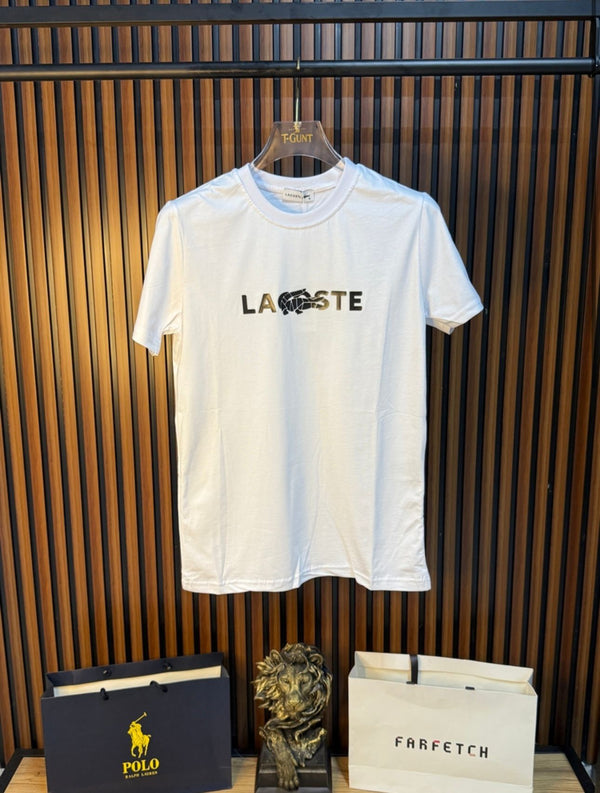 V.D Locaste Normal Yaka Tişört – Lacoste Logolu | Timsah Detaylı