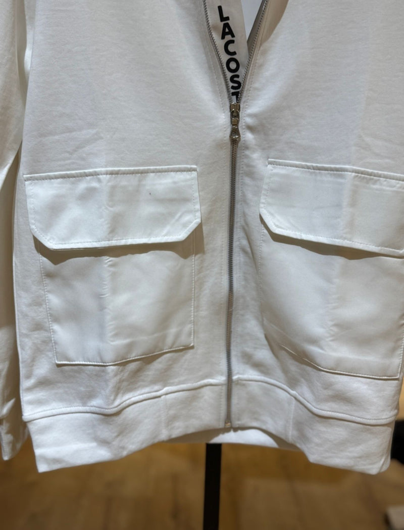 V.D Lacoste Logolu Fermuarlı Hırka – Çift Cepli