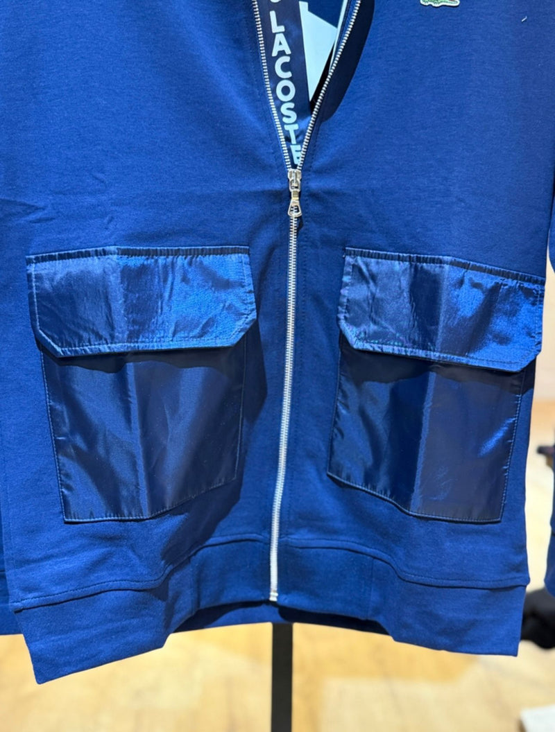 V.D Lacoste Logolu Fermuarlı Hırka – Çift Cepli