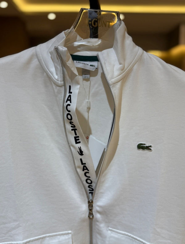 V.D Lacoste Logolu Fermuarlı Hırka – Çift Cepli