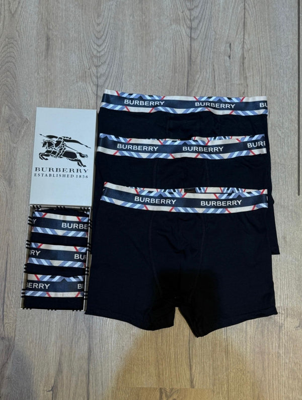 V.D Locaste 3'lü Burberry Boxer