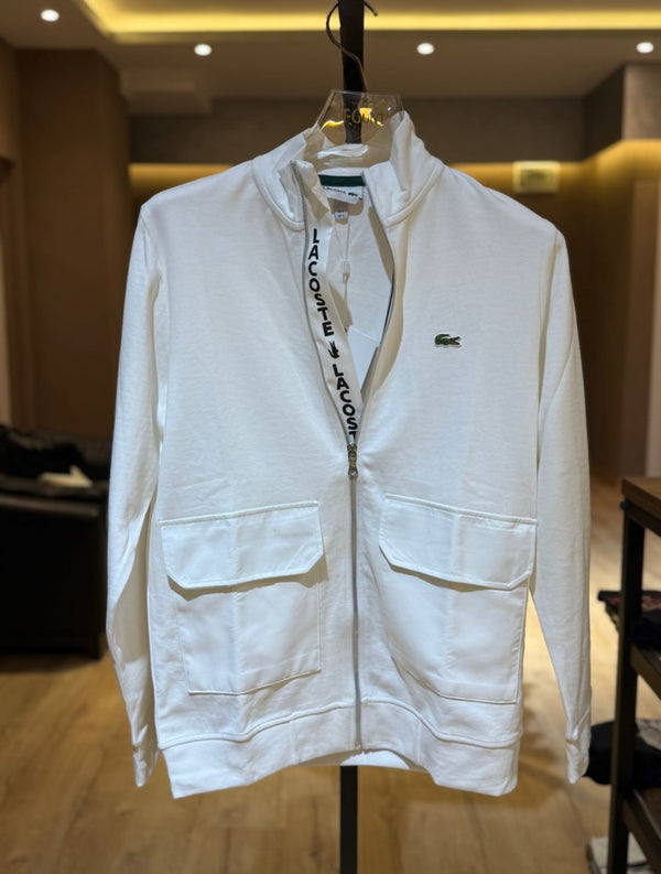 V.D Lacoste Logolu Fermuarlı Hırka – Çift Cepli